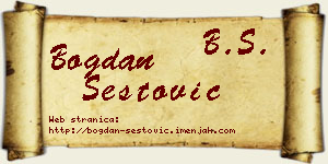 Bogdan Šestović vizit kartica